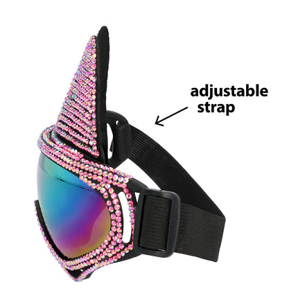 Feestbazaar Party Skibril Glam Cat Roze