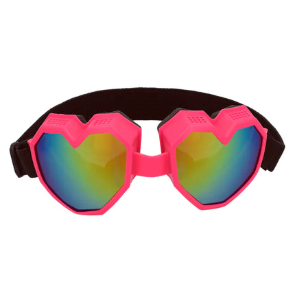 Feestbazaar Party Skibril Hartjes Roze Festilove
