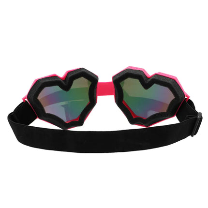 Feestbazaar Party Skibril Hartjes Roze Festilove