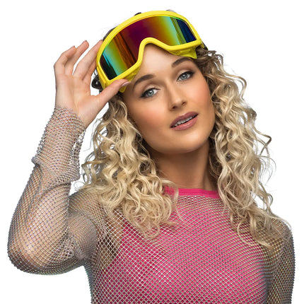 Feestbazaar Party Skibril Neon Geel