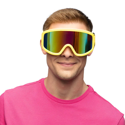 Feestbazaar Party Skibril Neon Geel