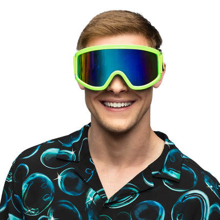 Feestbazaar Party Skibril Neon Groen
