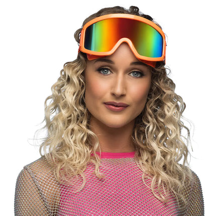 Feestbazaar Party Skibril Neon Oranje