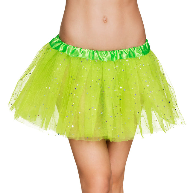 Feestbazaar Party Tutu Twinkle Neon Groen Dames
