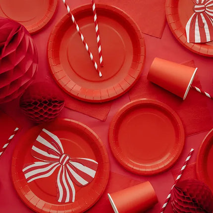 Feestbazaar Partyborden Rood 23cm (6st)