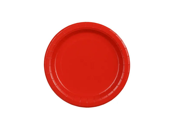Feestbazaar Partybordjes Rood 18cm (6st)