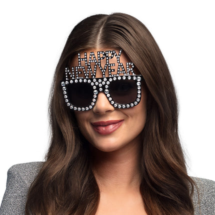 Feestbazaar Partybril Bling Bling 'Happy New Year'