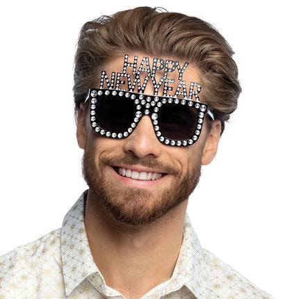 Feestbazaar Partybril Bling Bling 'Happy New Year'
