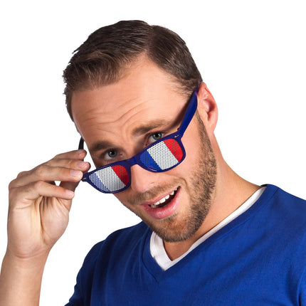 Feestbazaar Partybril Frankrijk Blauw