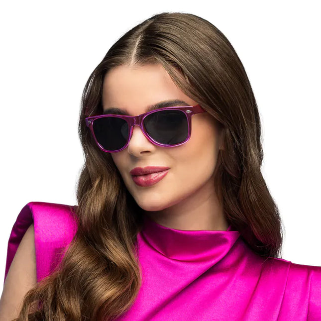 Feestbazaar Partybril Metallic Roze