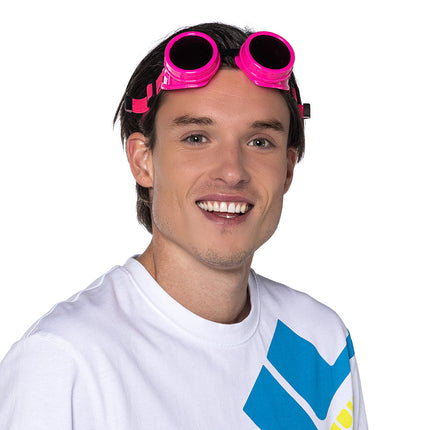 Feestbazaar Partybril Vibe Neon Roze
