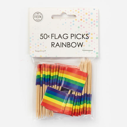 Feestbazaar Partyprikkers Regenboog (50st)