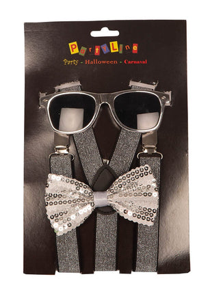 Feestbazaar Partyset Zilveren accessoires 3-delig