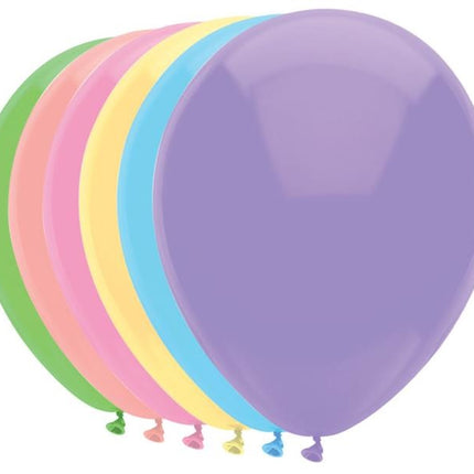 Feestbazaar Pastel Ballonnen mix kleuren 30cm 100st