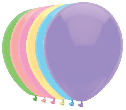 Feestbazaar Pastel Ballonnen mix kleuren 30cm 100st