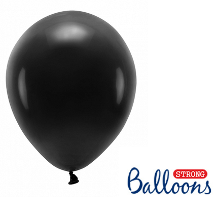 Feestbazaar Pastel Ballonnen Zwart - 10 Stuks