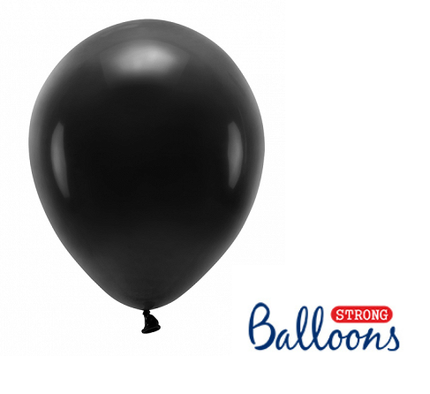 Feestbazaar Pastel Ballonnen Zwart - 10 Stuks