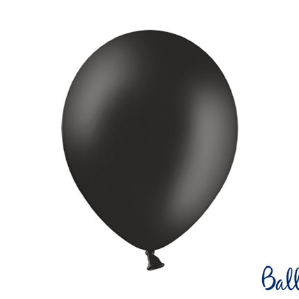 Feestbazaar Pastel Ballonnen Zwart (50st)