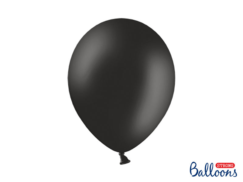 Feestbazaar Pastel Ballonnen Zwart (50st)