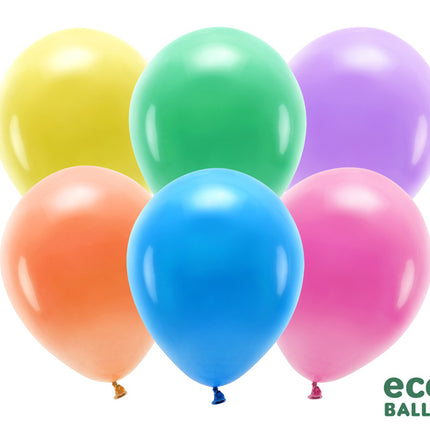 Feestbazaar Pastel Kleuren Mix Ballonnen Premium Organic (100st)