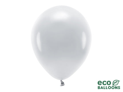 Feestbazaar Pastel Zilvergrijze Ballonnen Premium Organic (100st)