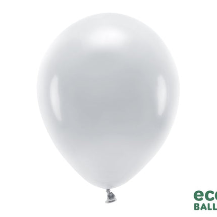 Feestbazaar Pastel Zilvergrijze Ballonnen Premium Organic (10st)