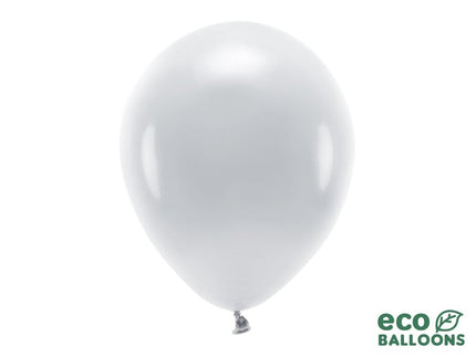 Feestbazaar Pastel Zilvergrijze Ballonnen Premium Organic (10st)
