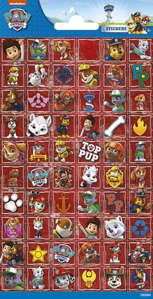 Feestbazaar Paw Patrol Stickervel Rood