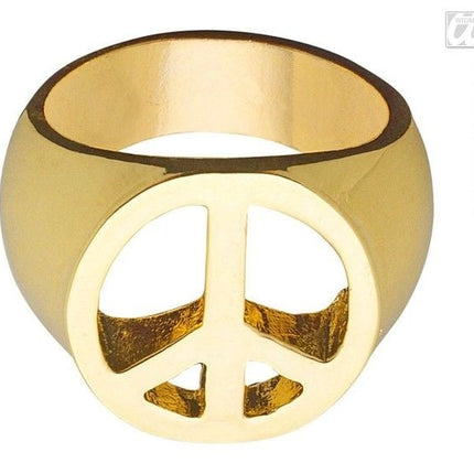 Feestbazaar Peace and Love rind goud