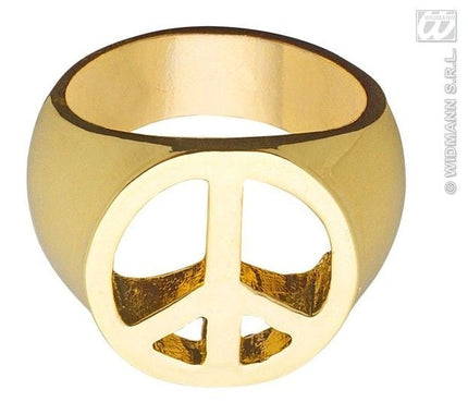 Feestbazaar Peace and Love rind goud