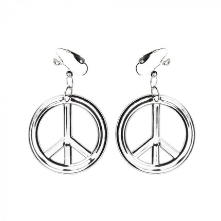 Feestbazaar Peace ketting + oorbellen