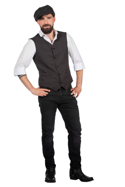 Feestbazaar Peaky Blinders Gilet en Pet Roaring 20's