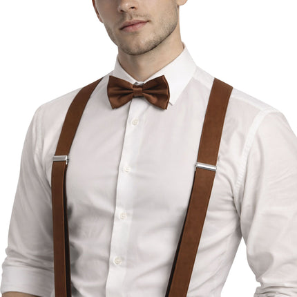 Feestbazaar Peaky Gentleman Accessoireset 3-delig Bruin
