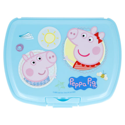 Feestbazaar Peppa Pig lunchbox Blauw
