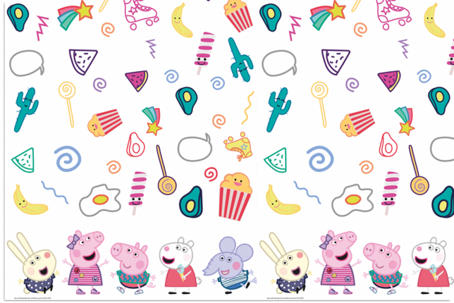 Feestbazaar Peppa Pig tafelkleed - 120 x180cm