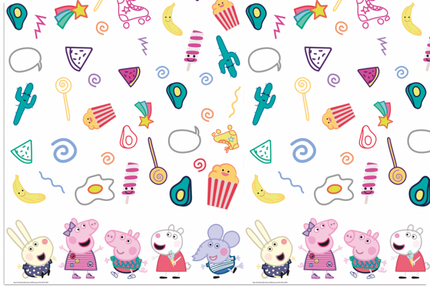 Feestbazaar Peppa Pig tafelkleed - 120 x180cm