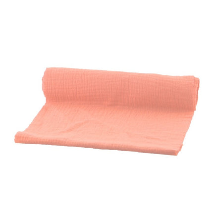 Feestbazaar Perzik Wafelkatoenen Tafelloper (3m)