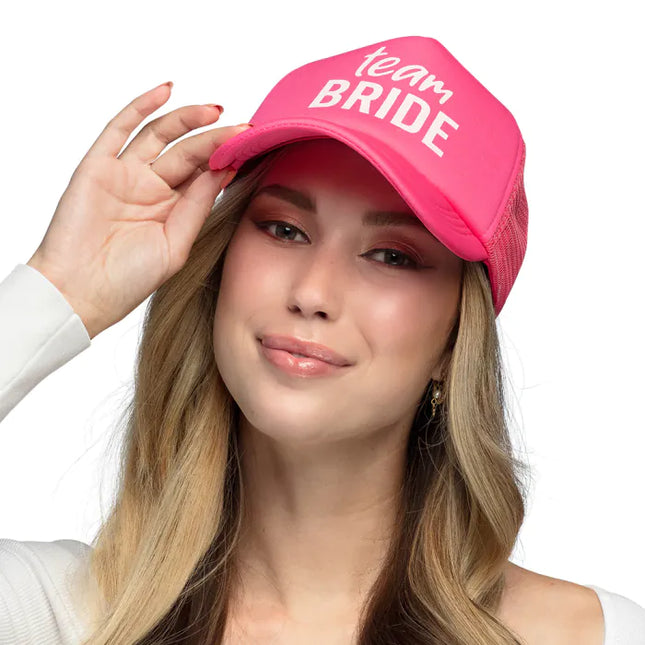 Feestbazaar Pet 'Team Bride' Roze