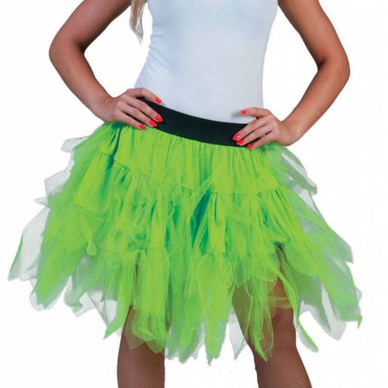 Feestbazaar Petticoat groen fluor