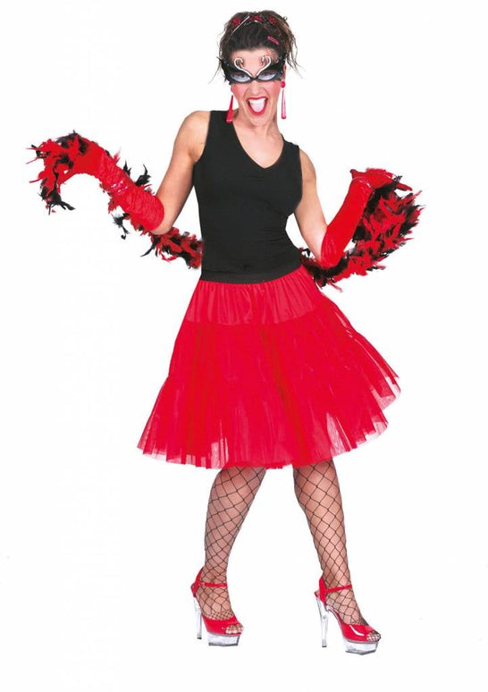 Feestbazaar Petticoat rood