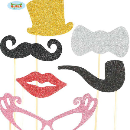 Feestbazaar Photo Booth props 6st