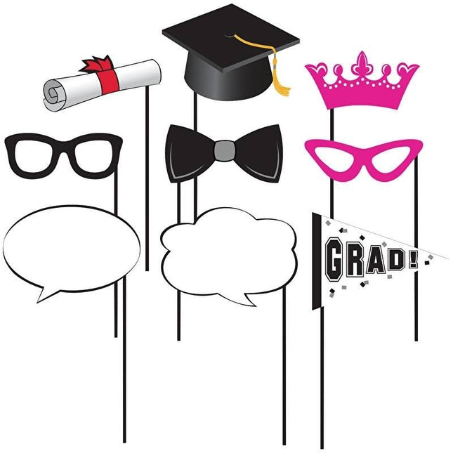 Feestbazaar Photo Booth Props Kit Cap & Gown Geslaagd