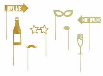 Feestbazaar Photo Booth Props Party Goud