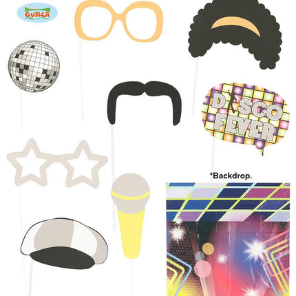 Feestbazaar Photo Booth Set Disco