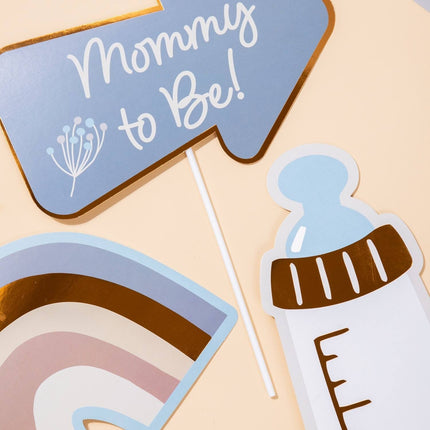 Feestbazaar Photobooth Set Blooming Baby Boy (10st)