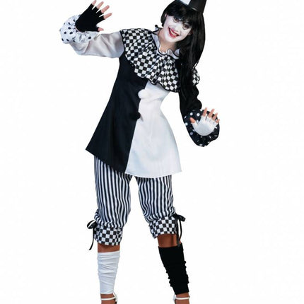 Feestbazaar Pierrot kostuum dames Pedrolina