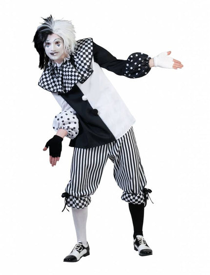 Feestbazaar Pierrot Kostuum heren Pedrolino