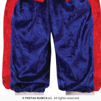 Feestbazaar Piet Verkleedpak Kind Rood/Blauw Felipe