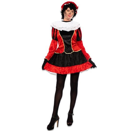 Feestbazaar Pieten jurkje met petticoat rood