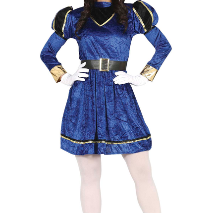 Feestbazaar Pietenjurk Dames Met Baret Blauw